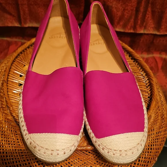 Dansko Fuchsia Espadrille Flats - Picture 1 of 4